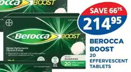 Link Pharmacy Berocca Boost 20 Effervescent Tablets offer