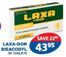Link Pharmacy Laxa-dor bisacodyl 30 tablets offer
