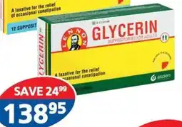 Link Pharmacy Lennon glycerin for adults suppositories offer