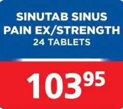 Link Pharmacy Sinutab sinus pain ex/strength offer