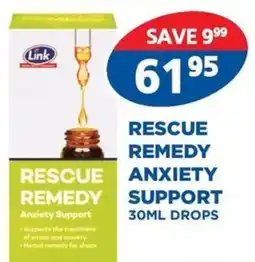 Link Pharmacy Link rescue remedy anxiety support offer