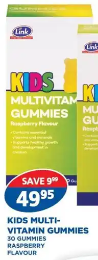 Link Pharmacy Link kids multivitamin gummies offer