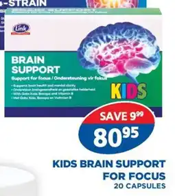 Link Pharmacy Link kids brain support for focus offer