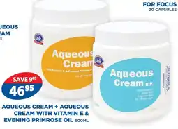 Link Pharmacy Link aqueous cream + aqueous cream with vitamin e & evening primrose oil offer