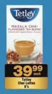 Check Star Tetley Chai Lattes offer