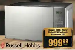 Check Star Russell Hobbs Mirror Finish LED Electronic Microwave offer