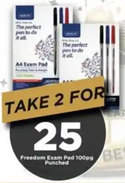 Check Star Freedom Exam Pad 100pg Punched offer