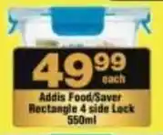 Check Star Addis Food/ Saver Rectangle 4 side Lock offer
