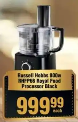 Check Star Russell Hobbs 800w RHFP66 Royal Food Processor Black offer