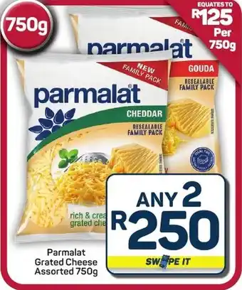 Pick n Pay Hypermarket Parmalat Grated Cheese Assorted offer