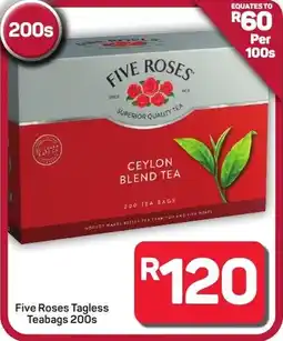Pick n Pay Hypermarket Five Roses Tagless Teabags offer