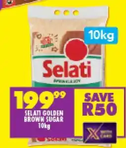 Shoprite SELATI GOLDEN BROWN SUGAR 10kg offer