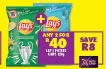 Shoprite LAY'S POTATO CHIPS 120g offer