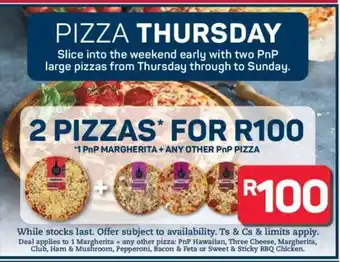 Pick n Pay Hypermarket 2 Pizzas offer