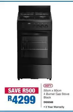 OK Furniture DEFY 4-Burner Gas Stove offer
