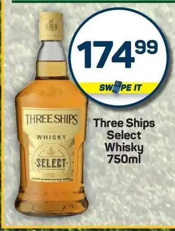 Pick n Pay Three Ships Select Whisky 750ml offer