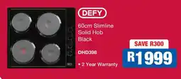 OK Furniture DEFY 60cm Slimline Solid Hob Black offer