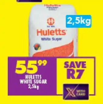 Shoprite Huletts White Sugar 2.5kg offer