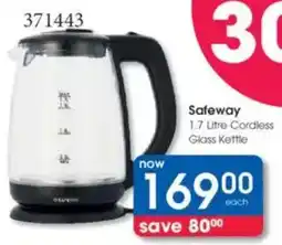 Clicks Safeway Cordless Glass Kettle offer