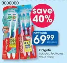 Clicks Colgate Selected Toothbrush Value Packs offer