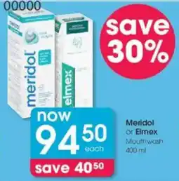 Clicks Meridol or Elmex Mouthwash offer