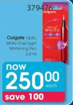 Clicks Colgate Optic White Overnight Whitening Pen offer