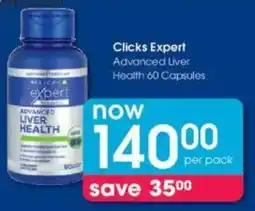 Clicks Clicks Expert Advanced Liver Health offer