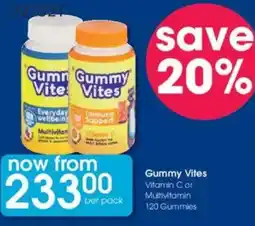 Clicks Gummy Vites Vitamin C or Multivitamin 120 Gummies offer