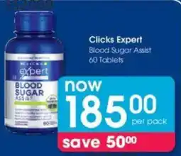 Clicks Clicks Expert Blood Sugar Assist offer