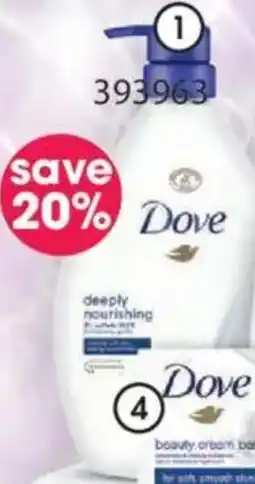 Clicks Dove Body Wash offer