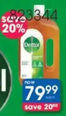 Clicks Dettol Disinfectant or Antiseptic Liquid offer
