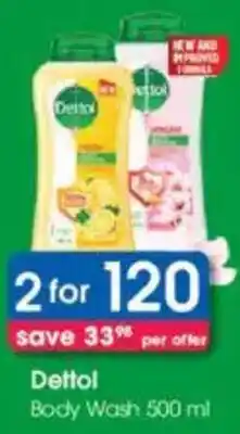 Clicks Dettol Body Wash offer