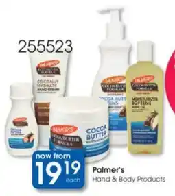 Clicks Palmer's Hand & Body Products offer