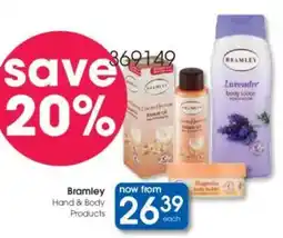 Clicks Bramley Hand & Body Products offer