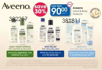 Clicks Aveeno Hand & Body Products offer