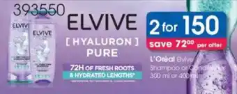 Clicks L'Oréal Elvive Shampoo or Conditioner offer