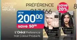 Clicks L'Oréal Preference Hair Colour Products offer