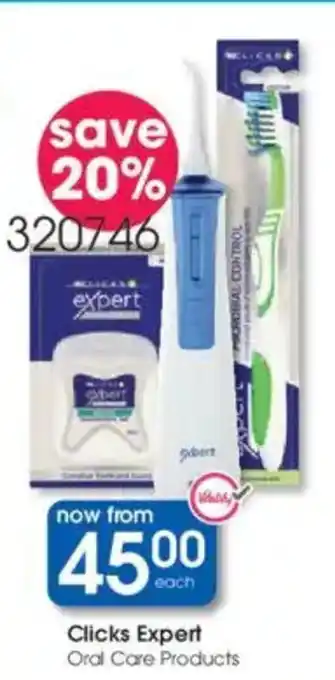 Clicks Clicks Expert Oral Care Products offer