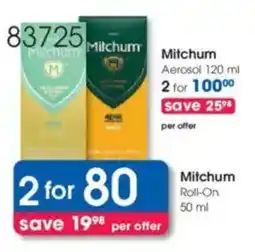 Clicks Mitchum Roll-On offer