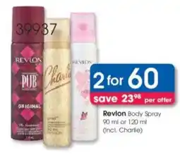 Clicks Revlon Body Spray offer