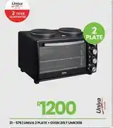 Fair Price Univa 30Ltr 2 Plate + Oven UMK30B 21-576 offer