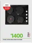 Fair Price Univa 4 Plate Hob Stove B156 21-602 offer