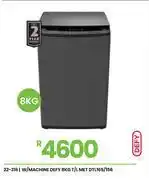 Fair Price Defy 8Kg T/L MET Washing Machine DTL165/156 22-316 offer