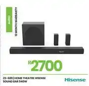 Fair Price Hisense 540W Home Theatre Sound Bar 23-689 offer