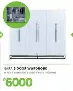 Fair Price Nara 6 Door Wardrobe Bedroom 2400 x 450 x 2100mm 1-283 offer