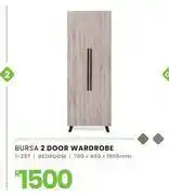 Fair Price Bursa 2 Door Wardrobe Bedroom 700 x 460 x 1905mm 1-257 offer
