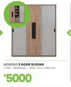 Fair Price Moreno 3 Door Sliding Bedroom 1825 x 450 x 2160mm 1-282 offer