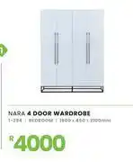 Fair Price Nara 4 Door Wardrobe Bedroom 1600 x 450 x 2100mm 1-284 offer