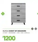 Fair Price Bursa Chest Of Drawers Bedroom 685 x 425 x 990mm 4-043 offer