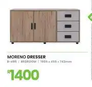 Fair Price Moreno Dresser Bedroom 1505 x 455 x 743mm 8-495 offer